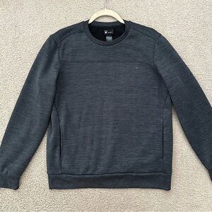 Spyder Active Charcoal Grey Fleece Pullover Sweatshirt Jacket - Base Layer / Ski